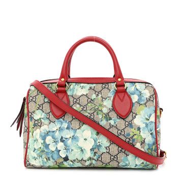 GUCCI GG Supreme Monogram Blooms Small Boston Beige 